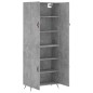 Highboard Betongrau 69,5x34x180 cm Holzwerkstoff Highboard Betongrau 69,5x34x180 cm Holzwerkstoff