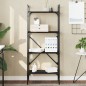 vidaXL Bücherregal 4 Fächer Schwarz 56x31,5x138,5 cm Holzwerkstoff vidaXL Bücherregal 4 Fächer Schwarz 56x31,5x138,5 cm Holzwerkstoff
