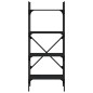 vidaXL Bücherregal 4 Fächer Schwarz 56x31,5x138,5 cm Holzwerkstoff vidaXL Bücherregal 4 Fächer Schwarz 56x31,5x138,5 cm Holzwerkstoff