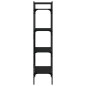 vidaXL Bücherregal 4 Fächer Schwarz 56x31,5x138,5 cm Holzwerkstoff vidaXL Bücherregal 4 Fächer Schwarz 56x31,5x138,5 cm Holzwerkstoff
