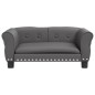 vidaXL Hundebett Grau 70x45x30 cm Kunstleder vidaXL Hundebett Grau 70x45x30 cm Kunstleder