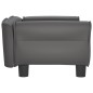 vidaXL Hundebett Grau 70x45x30 cm Kunstleder vidaXL Hundebett Grau 70x45x30 cm Kunstleder