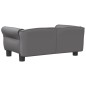 vidaXL Hundebett Grau 70x45x30 cm Kunstleder vidaXL Hundebett Grau 70x45x30 cm Kunstleder