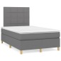 vidaXL Boxspringbett mit Matratze Dunkelgrau 120x200 cm Stoff vidaXL Boxspringbett mit Matratze Dunkelgrau 120x200 cm Stoff