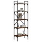 vidaXL Bücherregal 5 Fächer Braun Eiche 56x31,5x174 cm Holzwerkstoff vidaXL Bücherregal 5 Fächer Braun Eiche 56x31,5x174 cm Holzwerkstoff