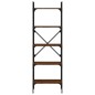 vidaXL Bücherregal 5 Fächer Braun Eiche 56x31,5x174 cm Holzwerkstoff vidaXL Bücherregal 5 Fächer Braun Eiche 56x31,5x174 cm Holzwerkstoff
