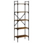 vidaXL Bücherregal 5 Fächer Räuchereiche 56x31,5x174 cm Holzwerkstoff vidaXL Bücherregal 5 Fächer Räuchereiche 56x31,5x174 cm Holzwerkstoff