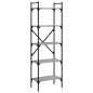vidaXL Bücherregal 5 Fächer Grau Sonoma 56x31,5x174 cm Holzwerkstoff vidaXL Bücherregal 5 Fächer Grau Sonoma 56x31,5x174 cm Holzwerkstoff