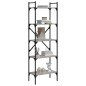 vidaXL Bücherregal 5 Fächer Grau Sonoma 56x31,5x174 cm Holzwerkstoff vidaXL Bücherregal 5 Fächer Grau Sonoma 56x31,5x174 cm Holzwerkstoff