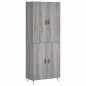 Highboard Grau Sonoma 69,5x34x180 cm Holzwerkstoff Highboard Grau Sonoma 69,5x34x180 cm Holzwerkstoff