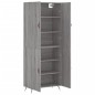 Highboard Grau Sonoma 69,5x34x180 cm Holzwerkstoff Highboard Grau Sonoma 69,5x34x180 cm Holzwerkstoff