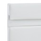 Bettgestell mit LED Weiß Kunstleder 180×200 cm Bettgestell mit LED Weiß Kunstleder 180×200 cm