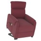 vidaXL Massagesessel mit Aufstehhilfe Weinrot Stoff vidaXL Massagesessel mit Aufstehhilfe Weinrot Stoff