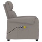 vidaXL Massagesessel Elektrisch Taupe Stoff vidaXL Massagesessel Elektrisch Taupe Stoff