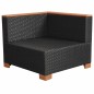 Gartensofa Poly Rattan Schwarz Gartensofa Poly Rattan Schwarz