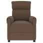 vidaXL Massagesessel mit Aufstehhilfe Braun Stoff