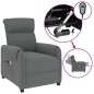 vidaXL Massagesessel Elektrisch Dunkelgrau Stoff vidaXL Massagesessel Elektrisch Dunkelgrau Stoff