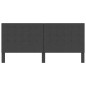 vidaXL Kopfteil Getuftet Dunkelgrau Stoff 200 x 200 cm vidaXL Kopfteil Getuftet Dunkelgrau Stoff 200 x 200 cm