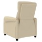 vidaXL Massagesessel Elektrisch Creme Stoff vidaXL Massagesessel Elektrisch Creme Stoff