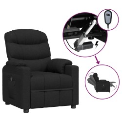 vidaXL Relaxsessel Elektrisch Schwarz Stoff