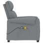 vidaXL Massagesessel Elektrisch Hellgrau Stoff vidaXL Massagesessel Elektrisch Hellgrau Stoff