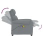 vidaXL Massagesessel Elektrisch Hellgrau Stoff vidaXL Massagesessel Elektrisch Hellgrau Stoff