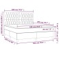 vidaXL Boxspringbett mit Matratze Schwarz 180x200 cm Samt vidaXL Boxspringbett mit Matratze Schwarz 180x200 cm Samt