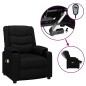vidaXL Massagesessel Elektrisch Schwarz Kunstleder vidaXL Massagesessel Elektrisch Schwarz Kunstleder
