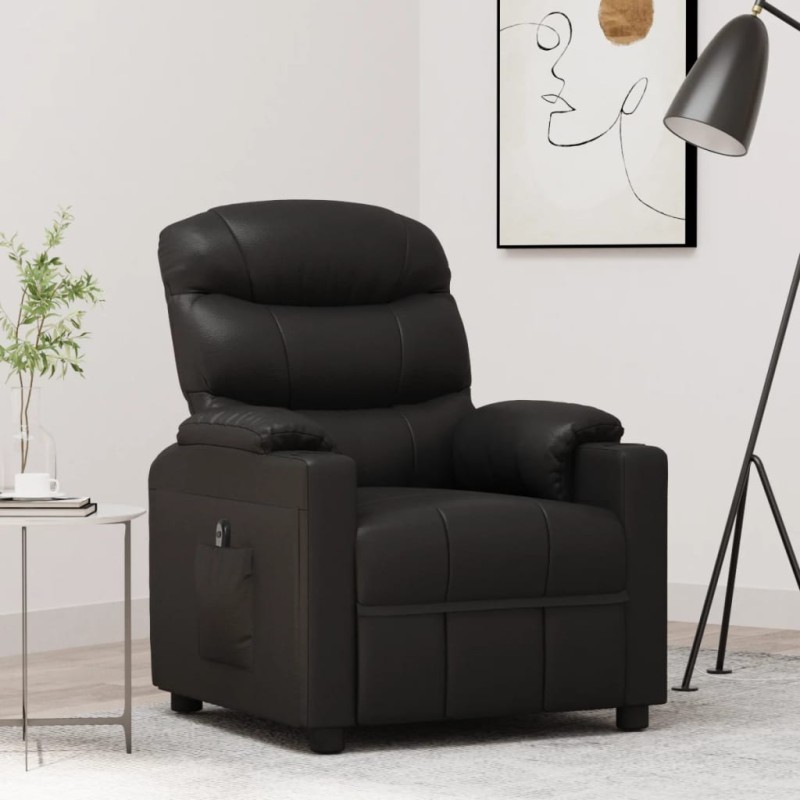 vidaXL Relaxsessel Elektrisch Schwarz Kunstleder vidaXL Relaxsessel Elektrisch Schwarz Kunstleder