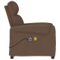 vidaXL Massagesessel Elektrisch Braun Stoff vidaXL Massagesessel Elektrisch Braun Stoff