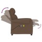 vidaXL Massagesessel Elektrisch Braun Stoff vidaXL Massagesessel Elektrisch Braun Stoff