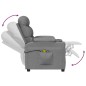 vidaXL Massagesessel Elektrisch Hellgrau Stoff vidaXL Massagesessel Elektrisch Hellgrau Stoff