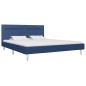 Bettgestell mit LED Blau Stoff 180 x 200 cm Bettgestell mit LED Blau Stoff 180 x 200 cm