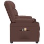 vidaXL Massagesessel Elektrisch Braun Kunstleder vidaXL Massagesessel Elektrisch Braun Kunstleder
