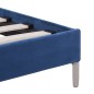 Bettgestell mit LED Blau Stoff 180 x 200 cm Bettgestell mit LED Blau Stoff 180 x 200 cm