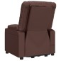 vidaXL Massagesessel mit Aufstehhilfe Braun Kunstleder vidaXL Massagesessel mit Aufstehhilfe Braun Kunstleder