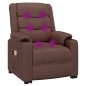 vidaXL Massagesessel mit Aufstehhilfe Braun Kunstleder vidaXL Massagesessel mit Aufstehhilfe Braun Kunstleder