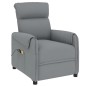 vidaXL Massagesessel mit Aufstehhilfe Hellgrau Stoff vidaXL Massagesessel mit Aufstehhilfe Hellgrau Stoff