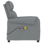 vidaXL Massagesessel mit Aufstehhilfe Hellgrau Stoff vidaXL Massagesessel mit Aufstehhilfe Hellgrau Stoff