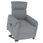 vidaXL Massagesessel mit Aufstehhilfe Hellgrau Stoff vidaXL Massagesessel mit Aufstehhilfe Hellgrau Stoff
