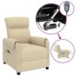 vidaXL Relaxsessel Elektrisch Creme Stoff vidaXL Relaxsessel Elektrisch Creme Stoff