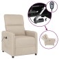 vidaXL Relaxsessel Elektrisch Creme Mikrofasergewebe vidaXL Relaxsessel Elektrisch Creme Mikrofasergewebe