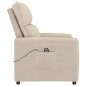 vidaXL Relaxsessel Elektrisch Creme Mikrofasergewebe vidaXL Relaxsessel Elektrisch Creme Mikrofasergewebe