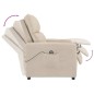 vidaXL Relaxsessel Elektrisch Creme Mikrofasergewebe vidaXL Relaxsessel Elektrisch Creme Mikrofasergewebe