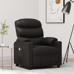 vidaXL Massagesessel Elektrisch Schwarz Kunstleder