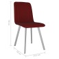 Esszimmerstühle 2 Stk. Rot Samt Esszimmerstühle 2 Stk. Rot Samt