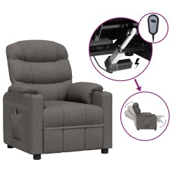vidaXL Relaxsessel Elektrisch Dunkelgrau Stoff