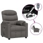 vidaXL Relaxsessel Elektrisch Dunkelgrau Stoff vidaXL Relaxsessel Elektrisch Dunkelgrau Stoff