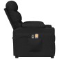 vidaXL Massagesessel mit Aufstehhilfe Schwarz Stoff vidaXL Massagesessel mit Aufstehhilfe Schwarz Stoff