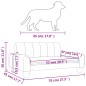 vidaXL Hundebett Cappuccino-Braun 70x45x30 cm Kunstleder vidaXL Hundebett Cappuccino-Braun 70x45x30 cm Kunstleder
